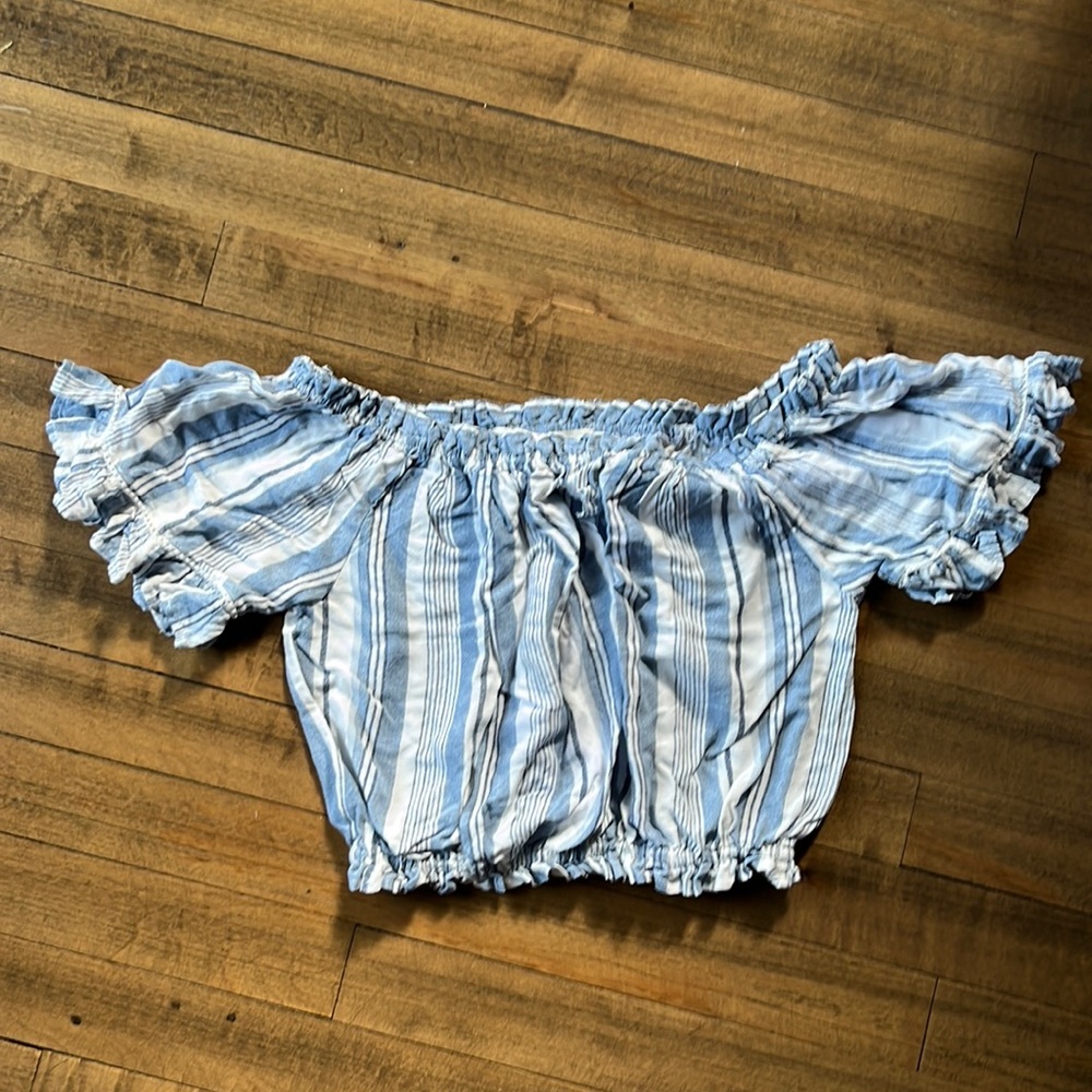 Striped, Nautical cropped top